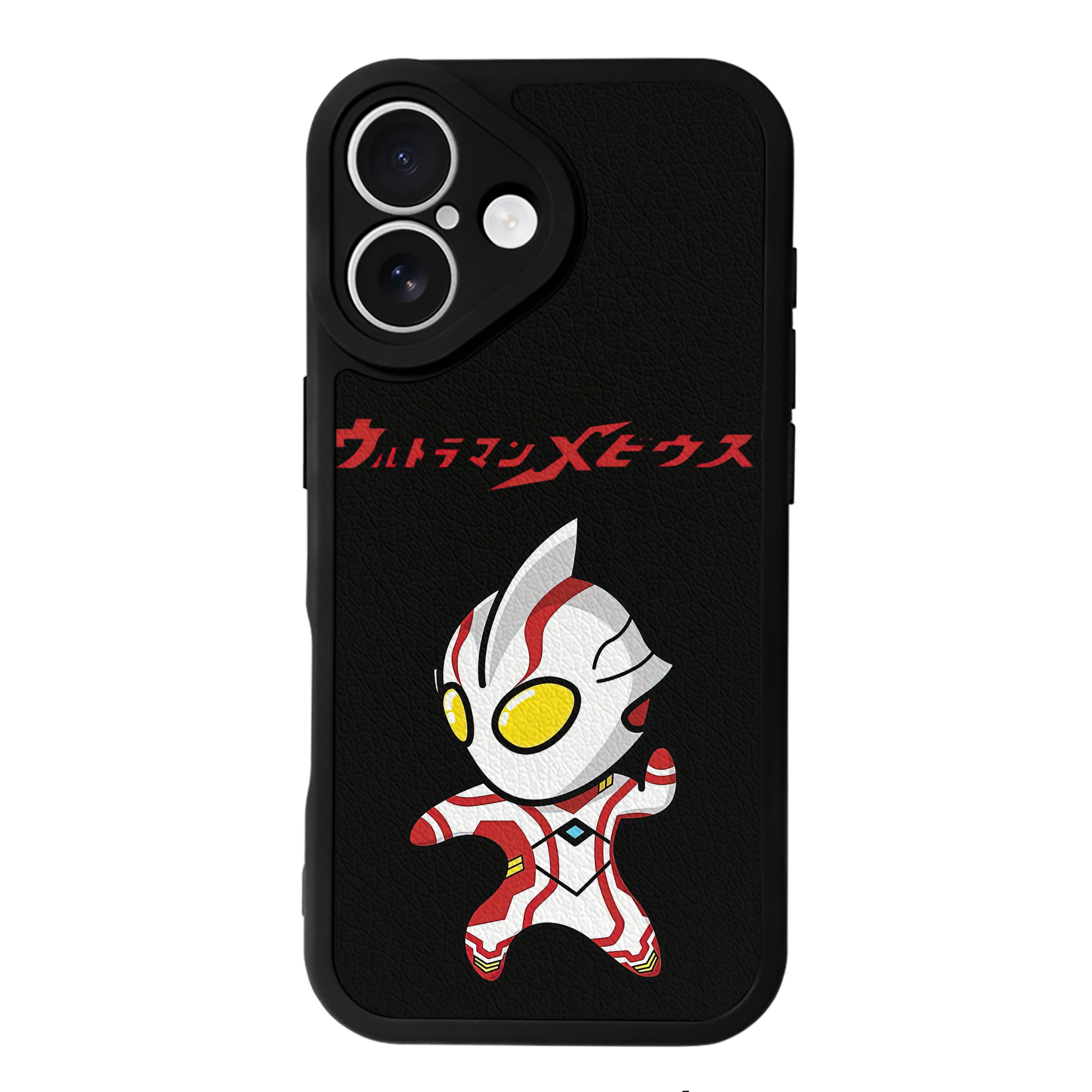 （画像用） ウルトラマン Ultraman 【iPhone 16シリーズ対応】シリコンスマホケース（レザー調） 材質：シリコン